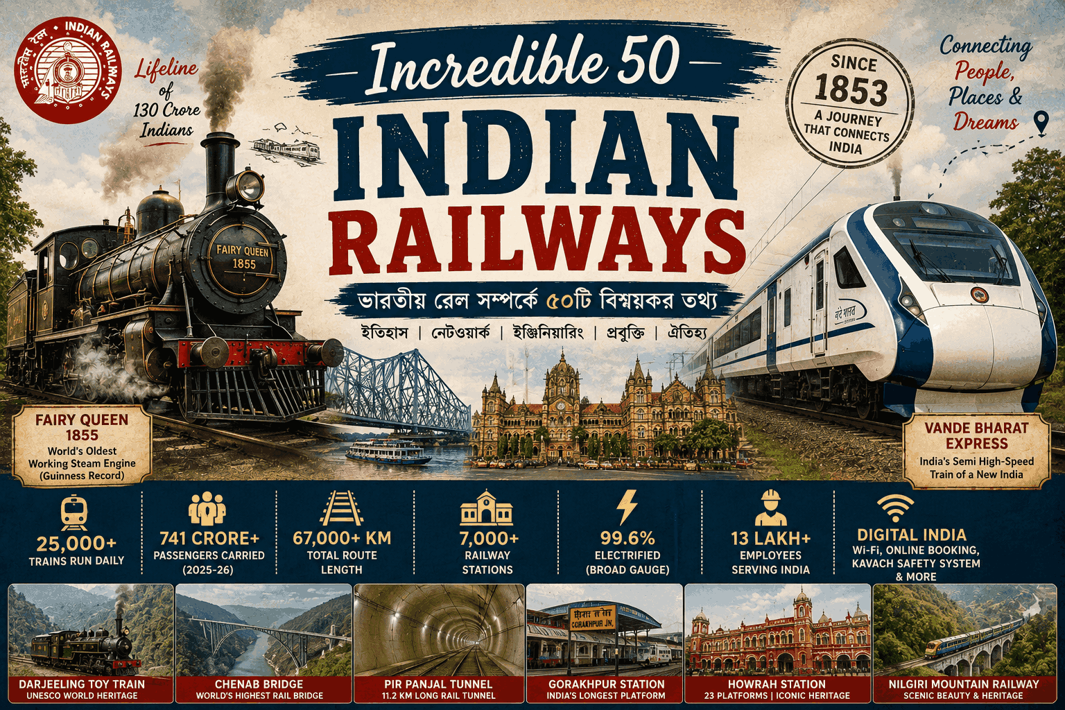 Incredible 50 Indian Railways Facts
